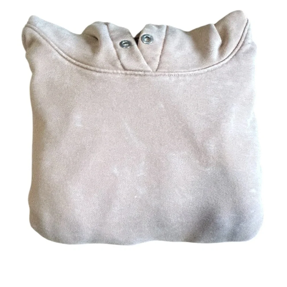 Jordan Satin Lined Hoodie Small Beige Pullover Nike Air
